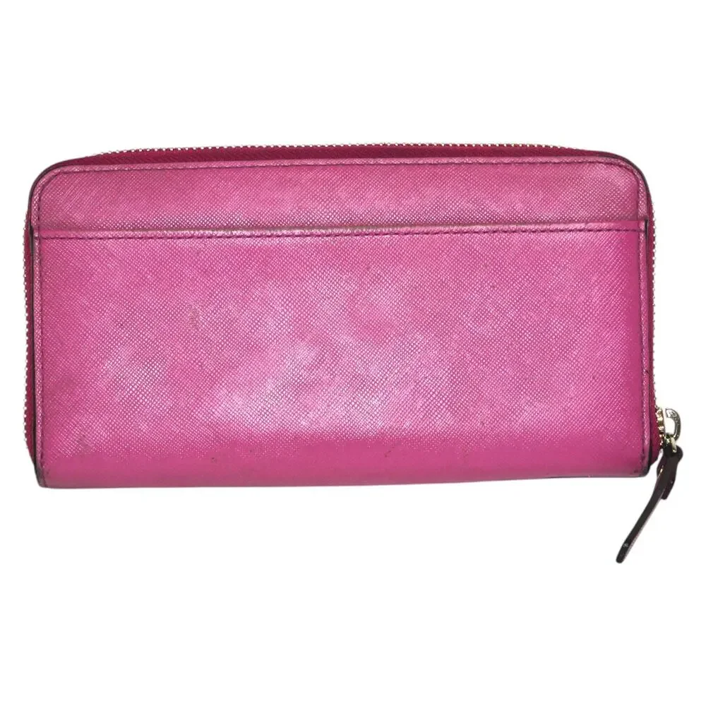 Kate Spade New York Kali Zippered Leather Wallet Pink